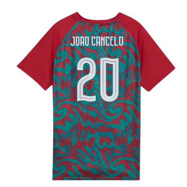 2026-2027 Portugal Warm Up Jersey (Red) - Kids (Joao Cancelo 20)-SoccerKits Hub | Buy Soccer Jerseys Online